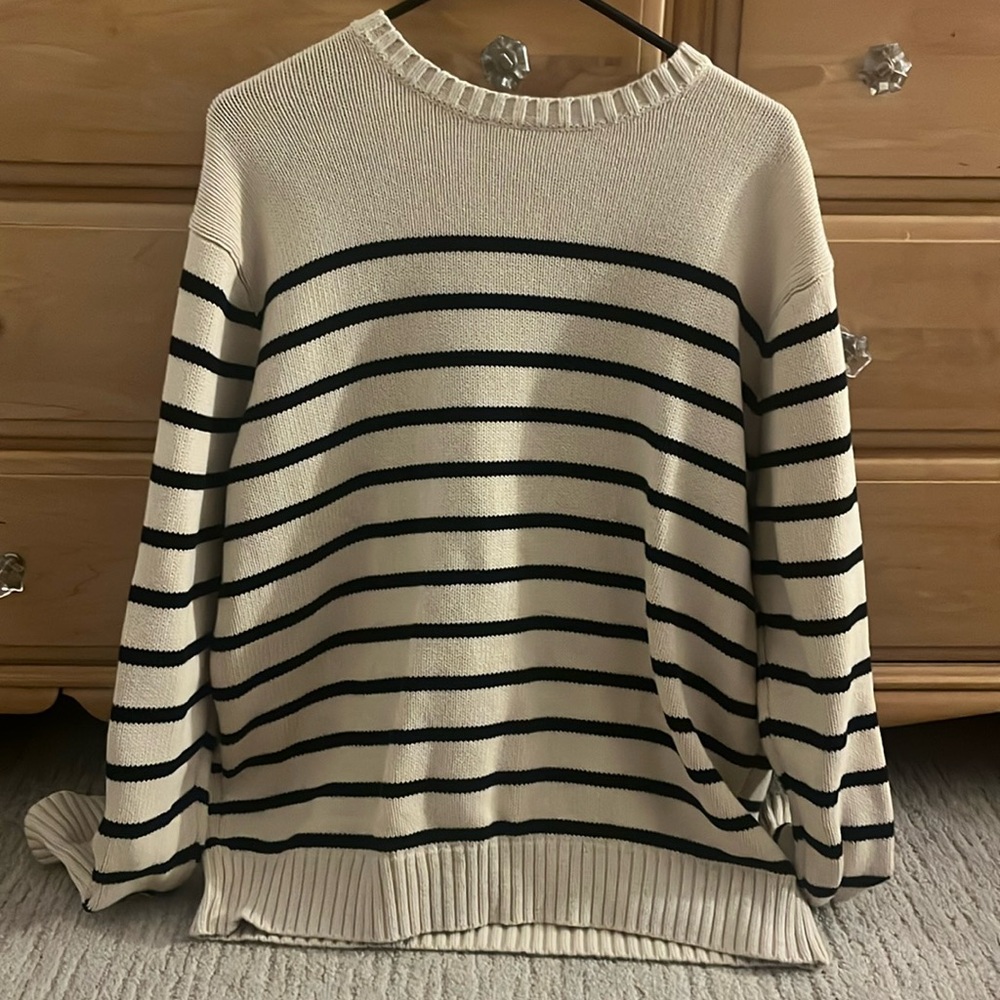 Brandy stripped sweater